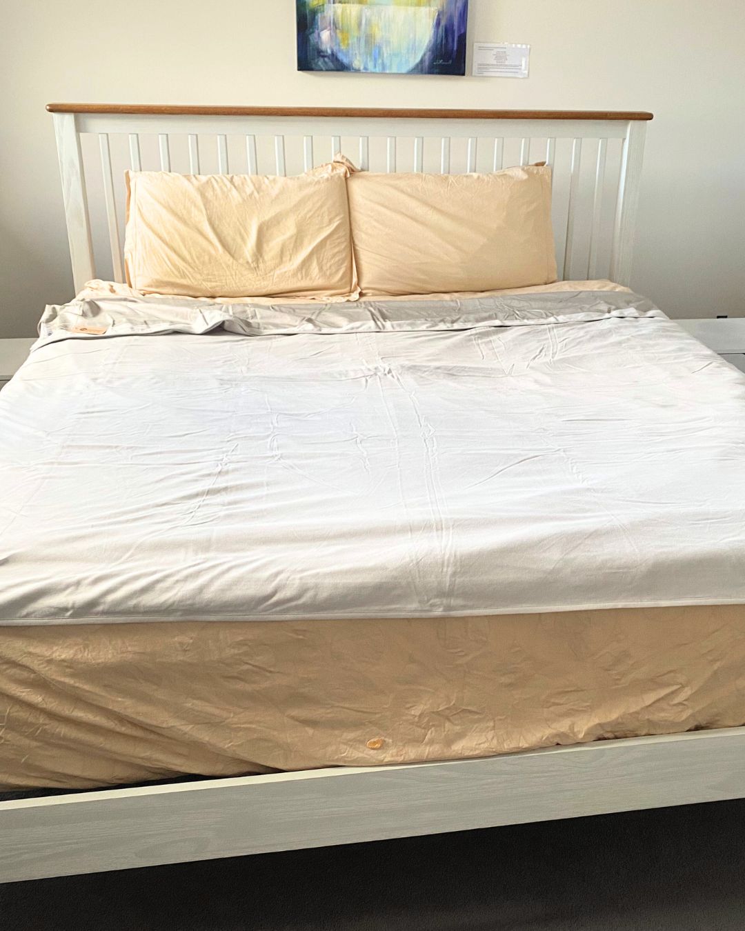 Stay cozy and protected with the Radia Smart® Mega Large EMF Protection Bed Blanket in Grey. Made from 100% cotton and silver-lined Faraday fabric, it blocks EMF, RF, and 5G radiation for a safer sleep environment. This breathable, soft bed blanket doubles as a bed sheet, offering full-body coverage and comfort while reducing wireless exposure. Ideal for promoting restful sleep and overall wellness in today’s connected world.